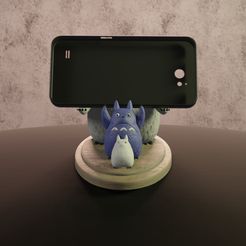 1 iphon totoro.jpg STL file Totoro iphone carrier・3D printing design to download, Aslan3d
