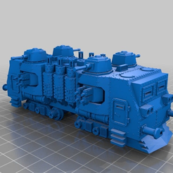 2a161fdca10e8d70ce2917c7bc5e0b35.png Free STL file WARHAMMER 40K Armored train loco - 18 mm scale - 1:87 HO gauge w/ motor・3D printable model to download, nenchev