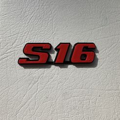 IMG_0702.jpeg Archivo STL Emblema Peugeot 106 "S16"・Plan de impresora 3D para descargar