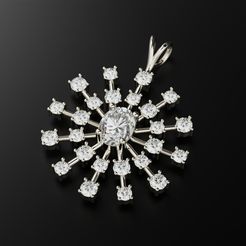 Pendant-crystal-snowflake-1.jpg STL-Datei Anhänger Kristall Schneeflocke・3D-druckbares Modell zum herunterladen