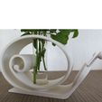 schnecke_B1.jpg Table Deco, a Snail TABLE VASE WITH LABORATORY TUBE DIAMETER 24 up to 25 MM. VASE DECO, DECO