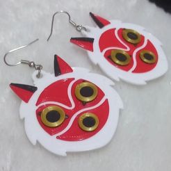 ARO-MONONOKE.jpg PRINCESS MONONOKE EARRINGS