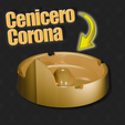 Cenicero-Diseño-Corona.png Пепельница "Королевская корона" - 3D модель 👑