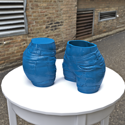 Jeans-pot-planter.png STL file Sexy short Jeans pot planter・3D print object to download