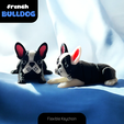 french_bulldog_keychain2.png French Bulldog Flexi Keychain