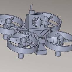 Drone.PNG Mini Quad Frame and Camera Mount