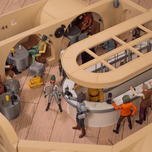 P1200475.jpg Mos Eisley Cantina - Star Wars Diorama für die Schwarze Serie & Vintage Collection