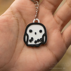 Llavero-Harry-Potter-10.png Free STL file KeyChain Keychain Owl Harry Potter keychains・3D printing model to download