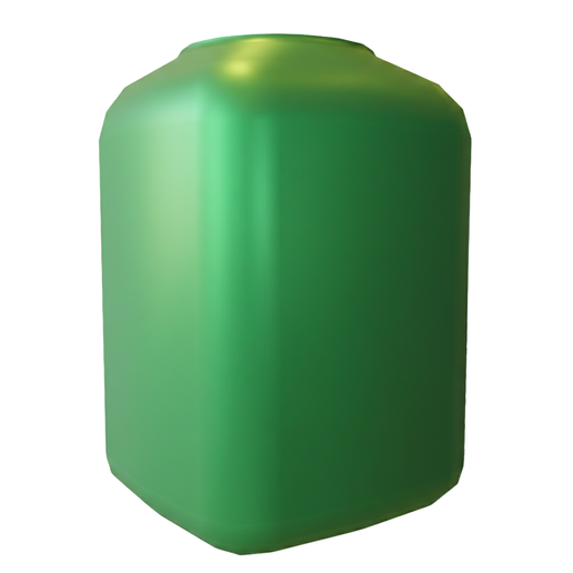Faceted Green Storage Canister