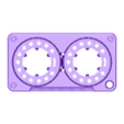 cassette_dbl.stl Kassetten-Schlüsselanhänger Double 📼