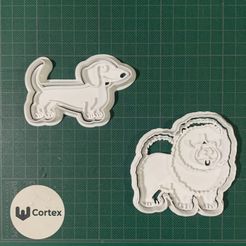 perritos3.jpg Download STL file Dogs cookie cutters • 3D printing model, CORTEX