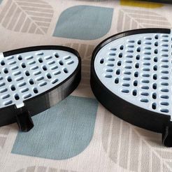 90085782_242341986808078_4153458422928375808_n.jpg Free STL file Porte savon avec drain - Soap holder with drain・Template to download and 3D print