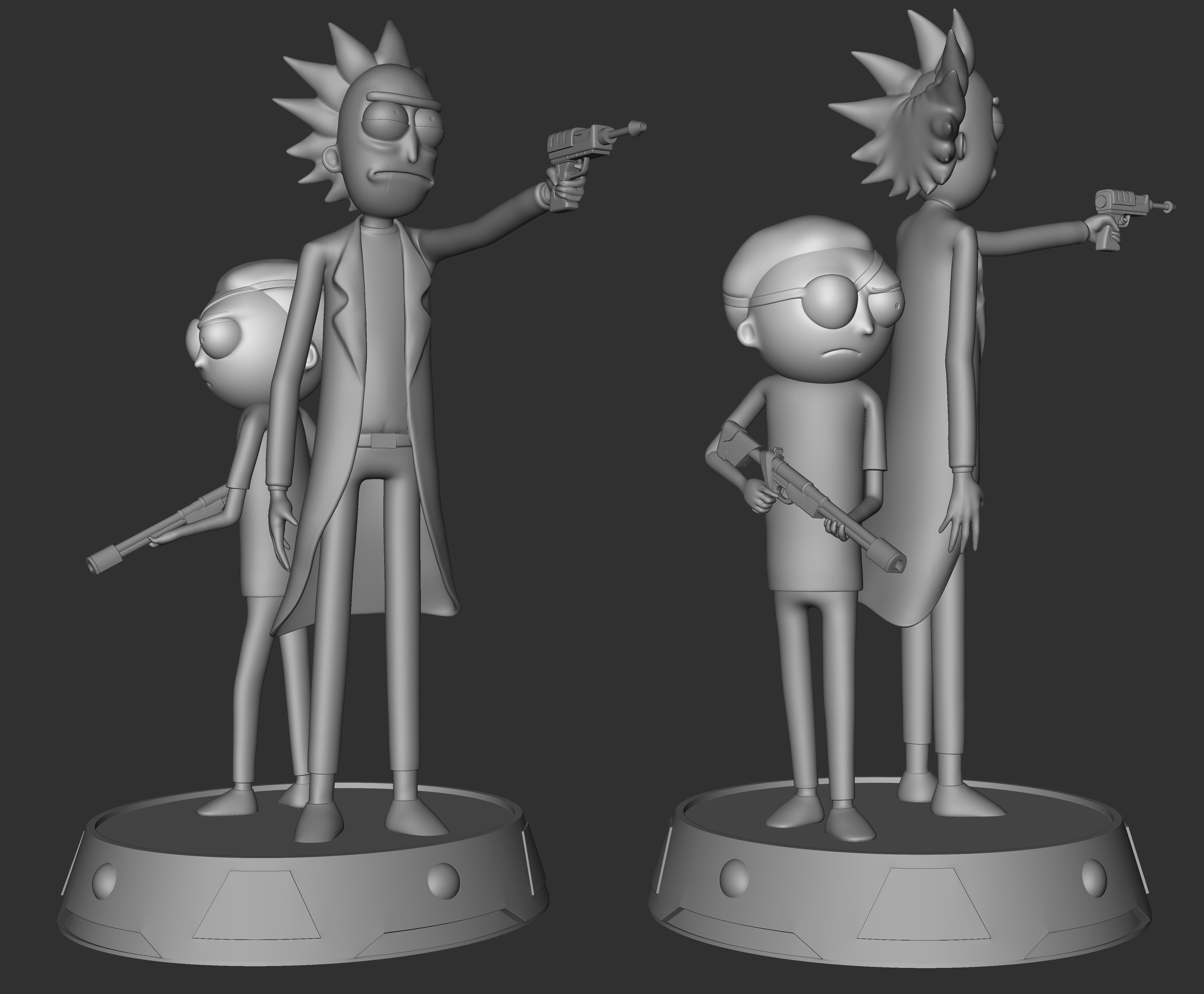 Rick Render Archivo 3D Rick y Morty・Diseño imprimible en 3D para descargar・Cults