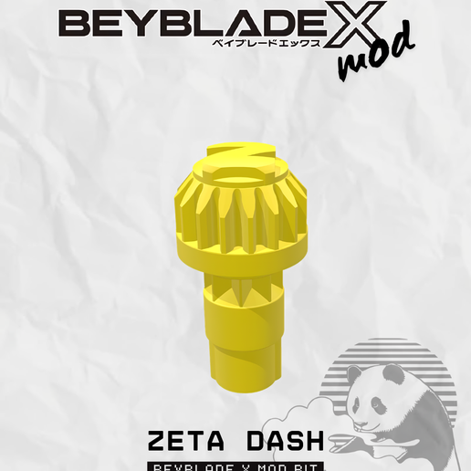 Beyblade X Bit Mod Zeta Dash (ZD)
