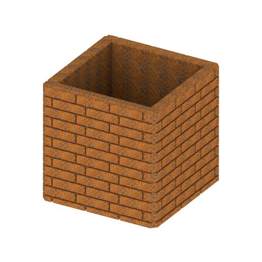 Brick Flower Pot 3D model
