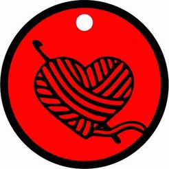 llavero-tejido-corazon.jpg STL file Woven Key Ring・3D printer design to download