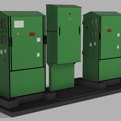Armoire Electrique HO AV.jpg STL file HO Electrical Cabinets・3D print model to download