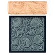 z1.png Fossil Seashells Texture Roller STL File – Prehistoric Shell Roller for Clay, Pottery, Fondant and Crafts