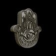 05.jpg Hamsa Hand symbol 3D model relief 03