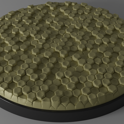 1.png Download STL file 3x 80mm + 3x 130mm base with hexagon tile ground • 3D print object, Mr_Crates