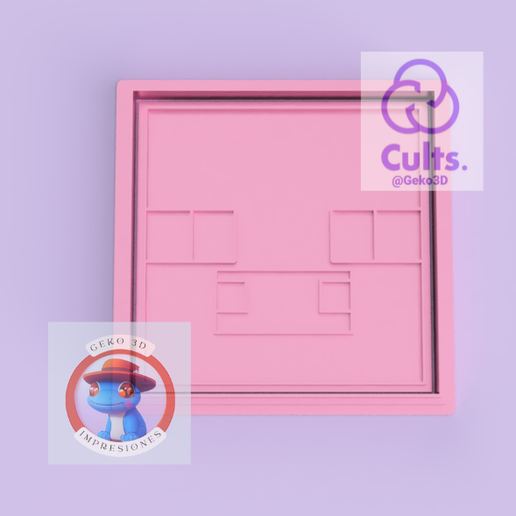 Cortante Minecraft Cerdo (Minecraft pig cookie cutter) 3D model