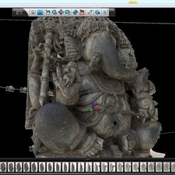 123D_Catch_SeatedGanesh_display_large.jpg Download free STL file Seated Ganesha • 3D printable template, AsianArtMuseum