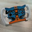 IMG20250222154248.jpg Moza ES Formula wheel mod - Gulf inspired - multicolor