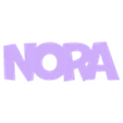 NORA.stl Nora - Name Keyring