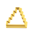 Untitled2.png Step Pyramid 1 Clay Cutter - Aztec Geometric STL Digital File Download- 10 sizes and 2 Cutter Versions, cookie cutter