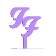 Foo-Fighter-Logo-Stand.stl Foo Fighters Logo