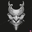 08.jpg Shan Hai Scrolls Jhin Mask - Jhin God - League Of Legends 3D print model