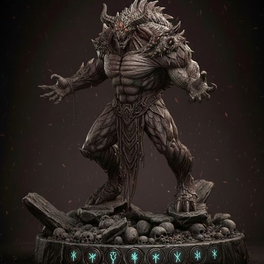 Gravebound Prime – Abyssal Demon STL