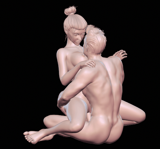 🧑‍🤝‍🧑 cuddling couple 3d miniature high detalis・ STL File for 3D ...