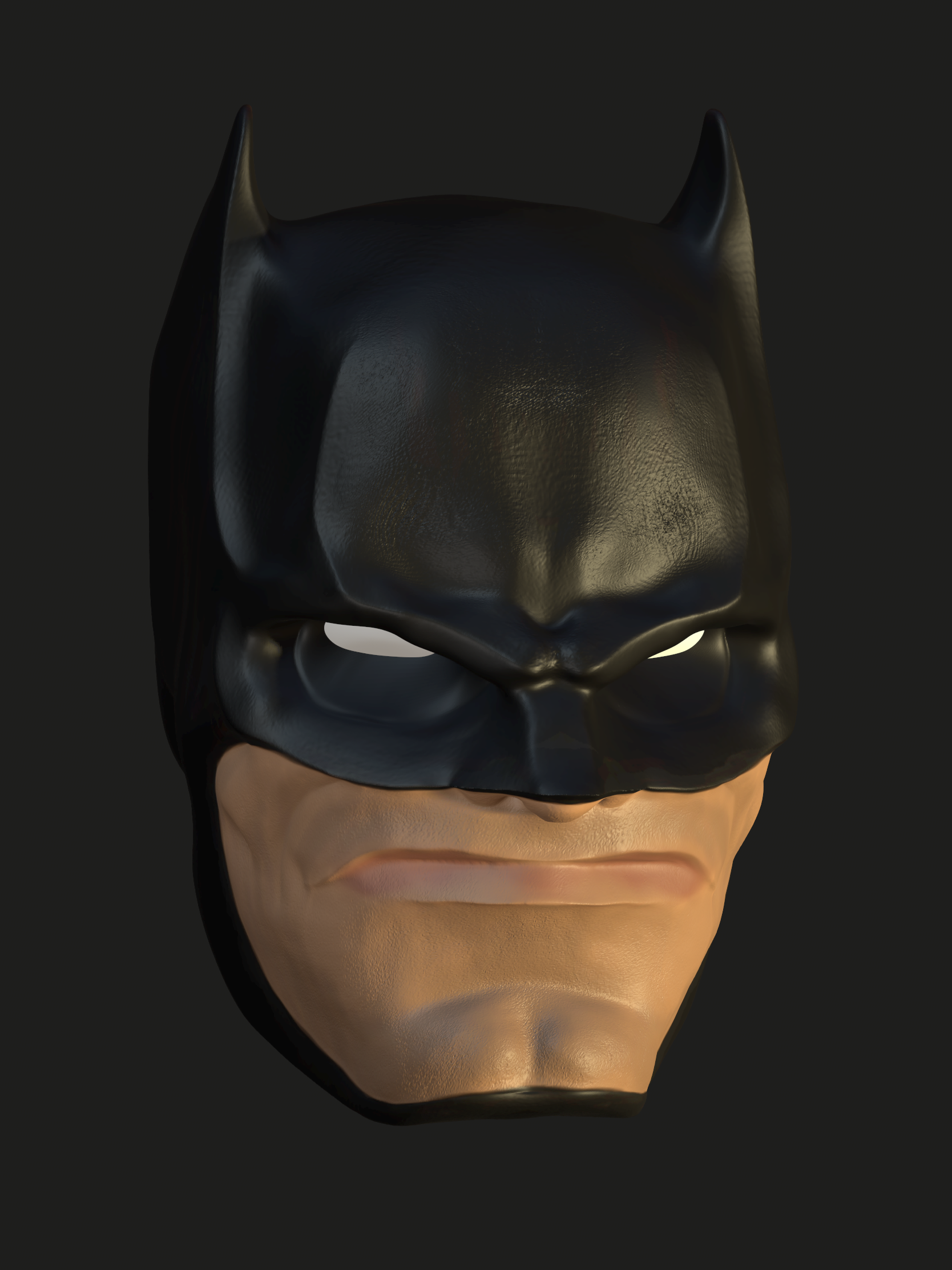 Batman-4.png Download STL file Batman headsculpt figure • 3D printable object, ComboKino