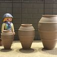 tempImageCpseZH.jpg STL file 3 JARS MINIATURE MARKET MINIATURE NATIVITY SCENE FIGURES SCALE PLAYMOBIL・3D printable design to download