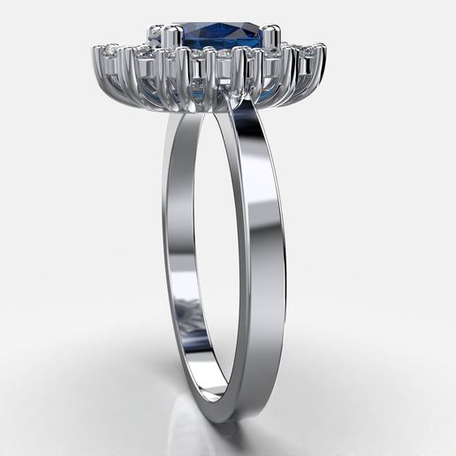 5.jpg Engagement ring OVAL 7x5mm 06ct -STL printable