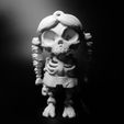 Skeleton_Girl_03.jpg Articulated Skeleton Girl 3D Print-In-Place STL Model Fidget and Desk Toy