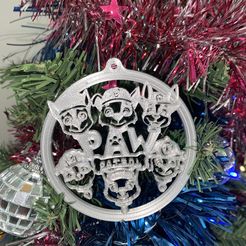 IMG_7210.jpeg Paw Patrol - Christmas ornament