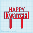 KWANZAA.png Happy Kwanzaa cake topper