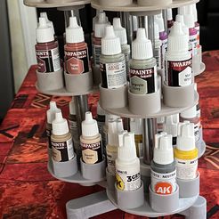 Rotating Paint Carousel for Vallejo and Army Painter