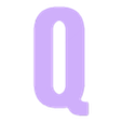 Q.stl Simple uppercase alphabet- Abecedario mayuscula sencilla