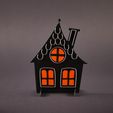 2023_10_27_Halloween_Ghost_Houses_0024.jpeg 4x Scary Halloween Flat House Backlit Decoration SET