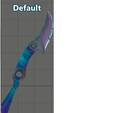 coutaeu maeve face decouper.png Free STL file Maeve's knife (Paladins)・3D printable object to download