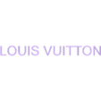 Louis Vuitton Schrift.stl Louis Vuitton Logo Lamp LED