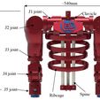 ~540mm TOTO J1 joint J2 joint ~497mm J3 joint J4 joint —— J5 joint—_, Ribcage LAD Robotic Torso V1.0--Humanoid Robot