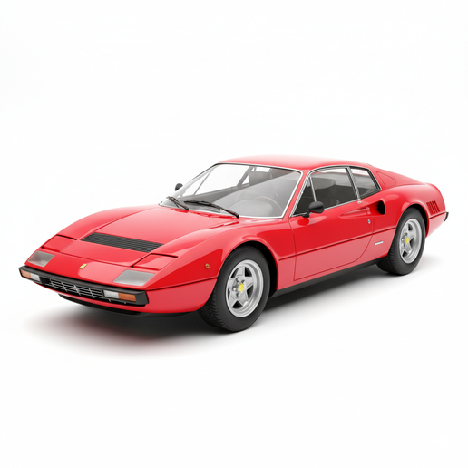 Ferrari 365 GT4 BB muscle car, supercar, automobile, car, race car, drift car, car 3D, vintage car, garage, vehicle, pickup, sports car, hypercar, car STL, diorama, JDM, car model, classic car, truck, SUV