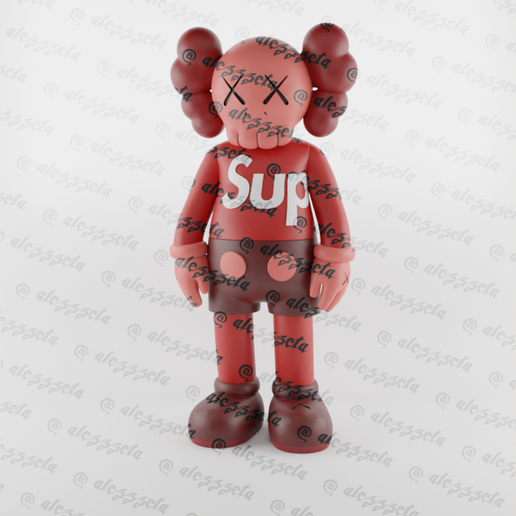 🎨 Kaws x Supreme・ STL File for 3D printing・Cults