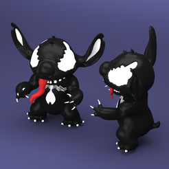 5.png 3D-Datei Stitch_Venom・Modell zum Herunterladen und 3D-Drucken