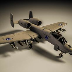 untitled.244-2.jpg STL-Datei A10 Thunderbolt・3D-druckbares Design zum Herunterladen
