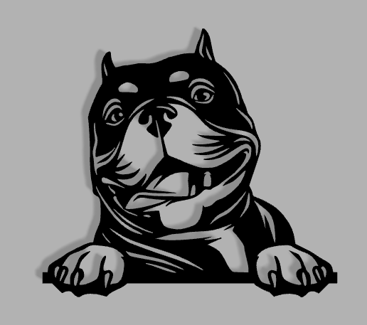 American Bully Outline 2+ Thousand American Bully Vector Royalty